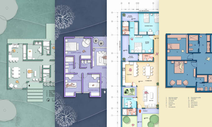 Gig Preview - Show your architectural plans with unique styles