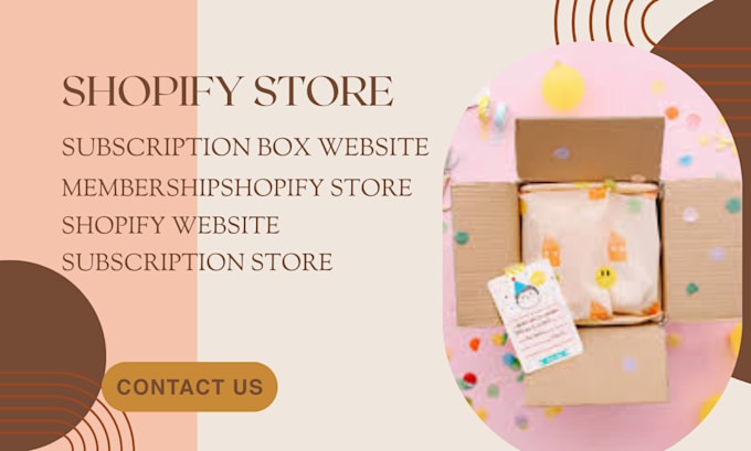 Gig Preview - Design shopify subscription box shopify membership store subscription box store