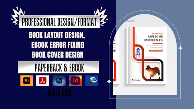 Gig Preview - Book formatting and layout design for print and ebook, kdp book format paperback