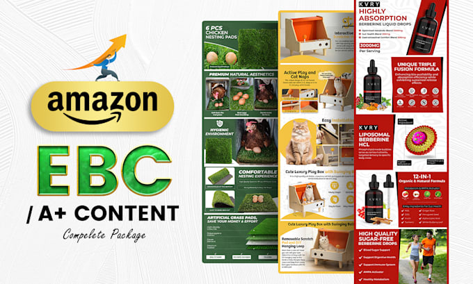 Gig Preview - Create amazon ebc design, amazon a plus content for enhanced brand content