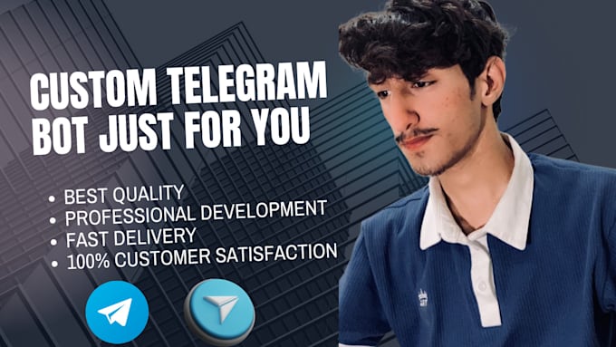 Gig Preview - Develop automated telegram bot, telegram group bot with admin panel and channel