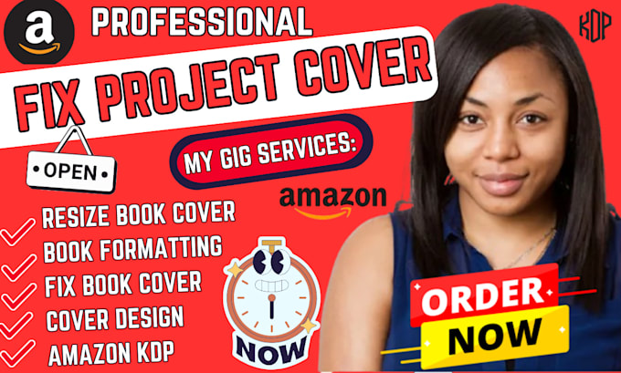 Gig Preview - Resize book cover fix book cover format book cover amazon kdp ingram lulu bn