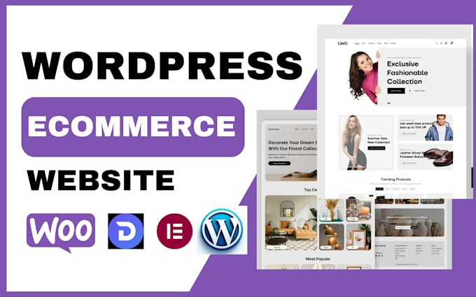 Gig Preview - Design woocommerce website redesign wordpress website design wordpress ecommerce