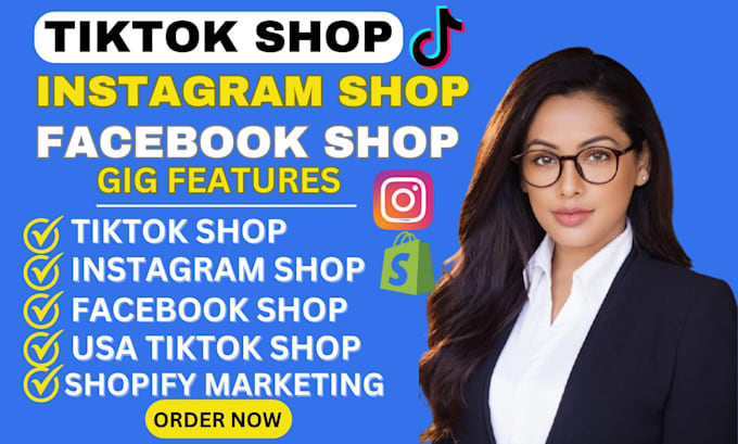 Bestseller - set up tiktok shop, instagram shop, facebook shop or  tiktok shop dropshipping