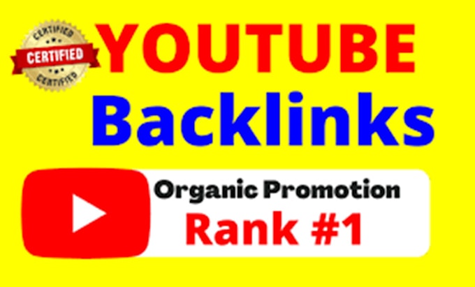 Gig Preview - Boost your video ranking in youtube with premium high quality backlinks