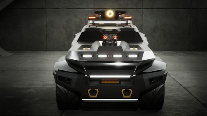 Gig Preview - Cyber 3d car designer and modeler, futuristic vehicle designs, automotive render