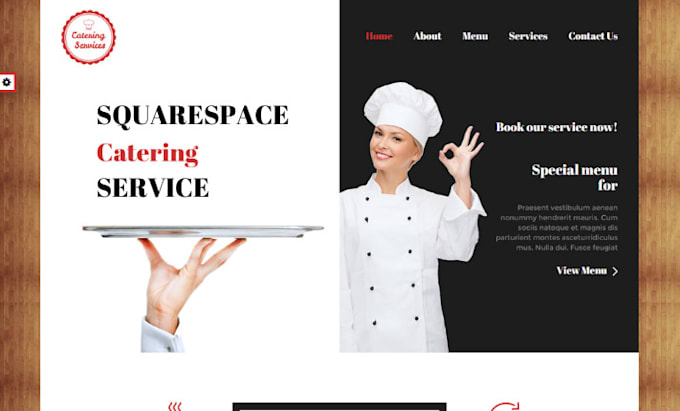 Gig Preview - Design squarespace wedding party rentals website squarespace catering service