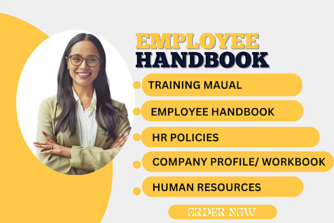 Gig Preview - Do a professional employee handbook with HR policies and KPI company profile