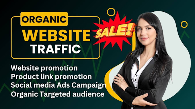 Gig Preview - Do social media ads campaign website promotion increase organic website traffic