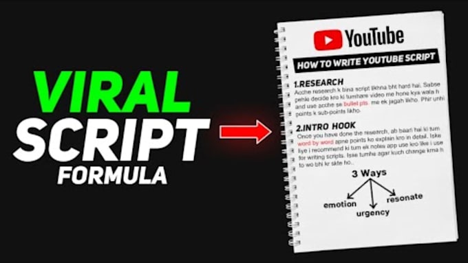 Bestseller - write a high quality, engaging, youtube script