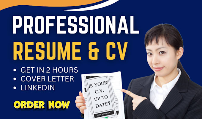 Bestseller - design ats friendly resume, CV, cover letter linkedin profile optimization