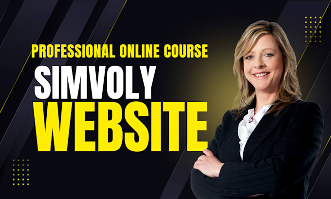 Gig Preview - Simvoly website simvoly online course simvoly website redesign simvoly website