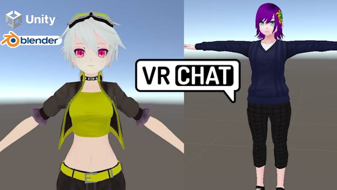 Gig Preview - Edit or create vrchat avatar from scratch 3d model upload vr chat avatar