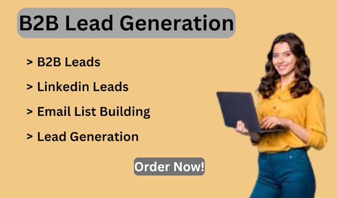 Gig Preview - Do b2b lead generation and linkedin lead generation