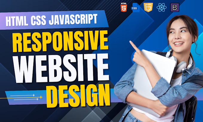 Bestseller - build responsive HTML, CSS, react js, wordpress website for you