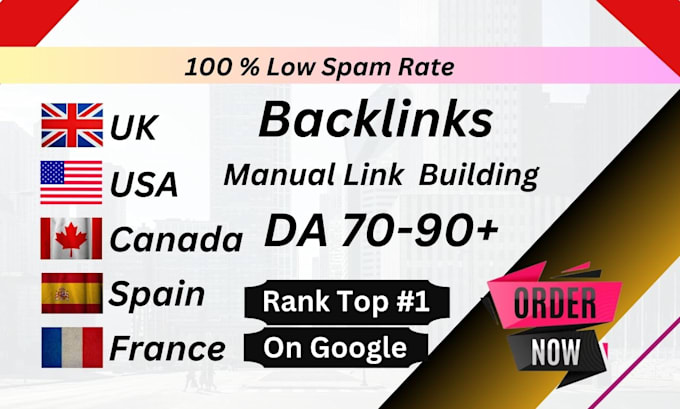 Gig Preview - Provide UK USA canada spain france backlinks or local citations on high da sites