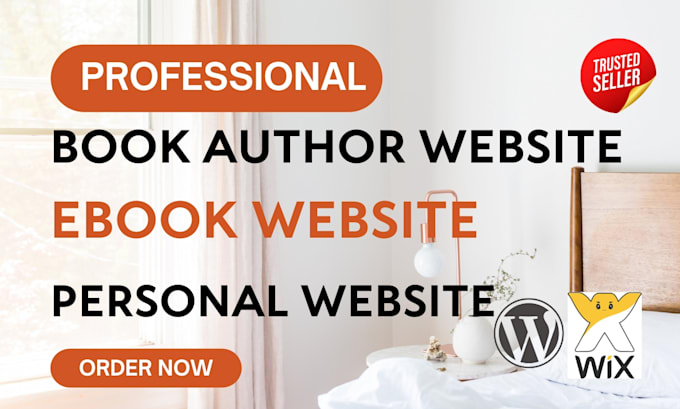 Gig Preview - Build professional book author website, ebook website, portfolio, personal site