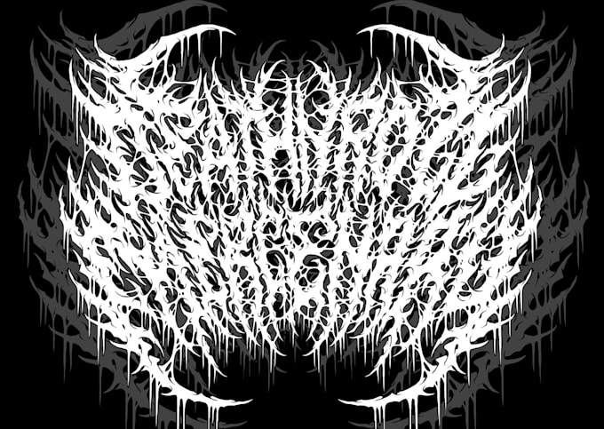 Gig Preview - Draw awesome death metal logo, black metal font