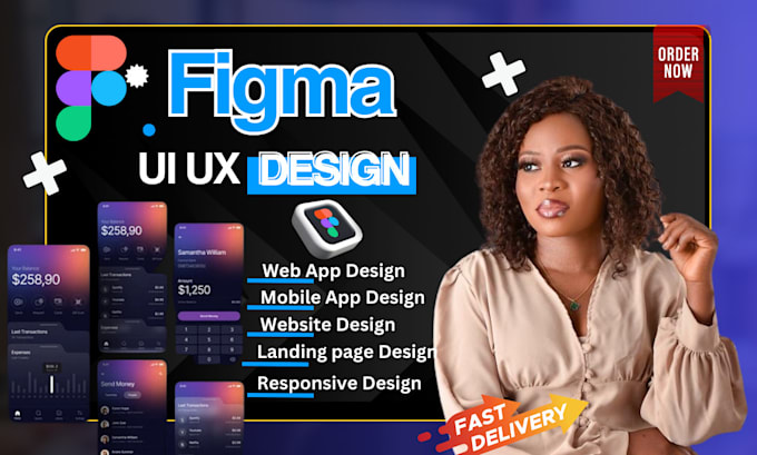 Gig Preview - Figma design website design website ui ux on figma mockup in adobe xd and figma