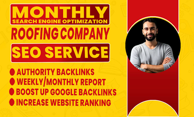 Gig Preview - Provide monthly off page SEO for your roofing company websites