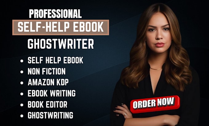 Gig Preview - Write self help ebook for amazon kdp, rewrite, ebook ghostwriter, non fiction