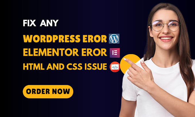 Bestseller - fix any wordpress error, elementor issue, html, or css problem