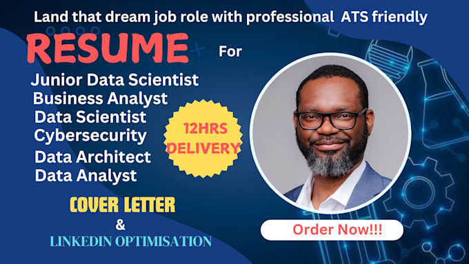 Bestseller - write data science resume, cybersecurity, data analysis, analyst ats resume