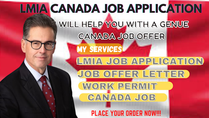 Gig Preview - Help you apply for lmia, work permit and secure your visa in canada