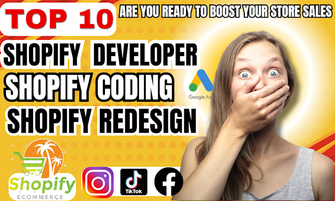 Gig Preview - Do professional shopify custom coding, shopify developer, shopify redesign