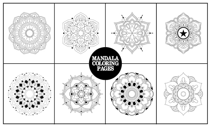 Gig Preview - Create custom and unique mandala design for coloring pages