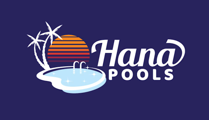 Bestseller - create modern custom pool and spa logo