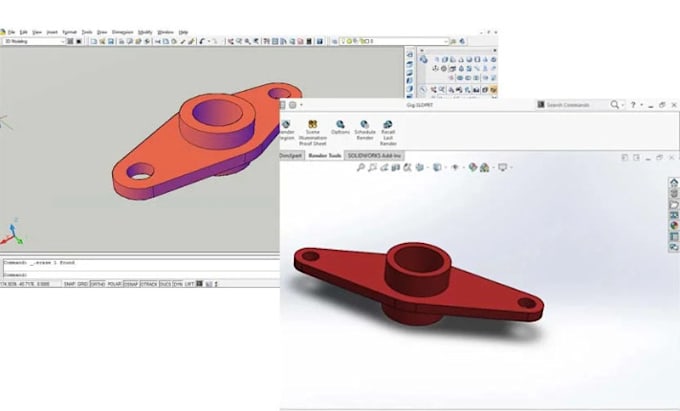 Gig Preview - Create model both 2d and 3d for printing or game or manufacture using solidworks