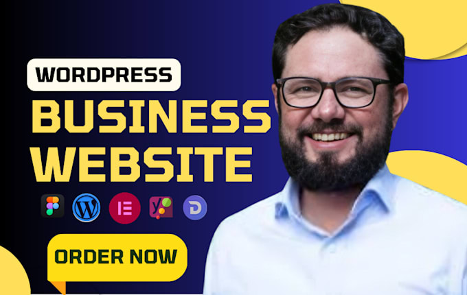 Gig Preview - Create a wordpress business website or develop a custom wordpress website