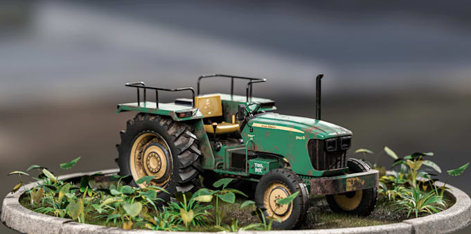 Gig Preview - Model 3d farm vehicle,farm machinery  for professional projects