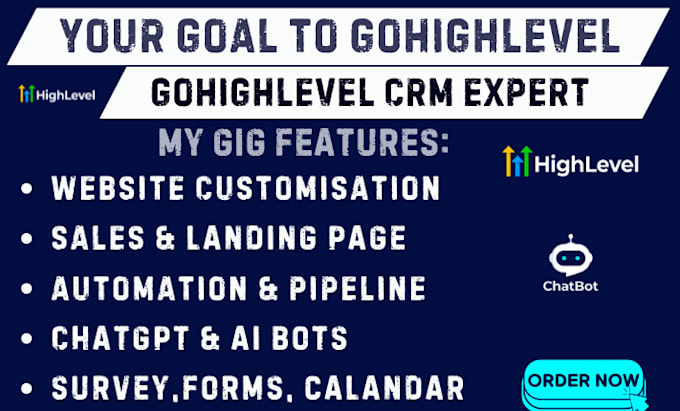 Gig Preview - Gohighlevel landing page gohighlevel website gohighlevel sales funnel