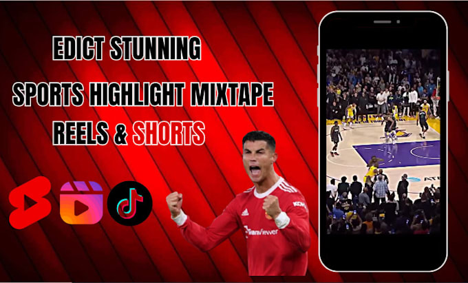 Gig Preview - Edit sports mixtape or highlight reels in HD and 4k