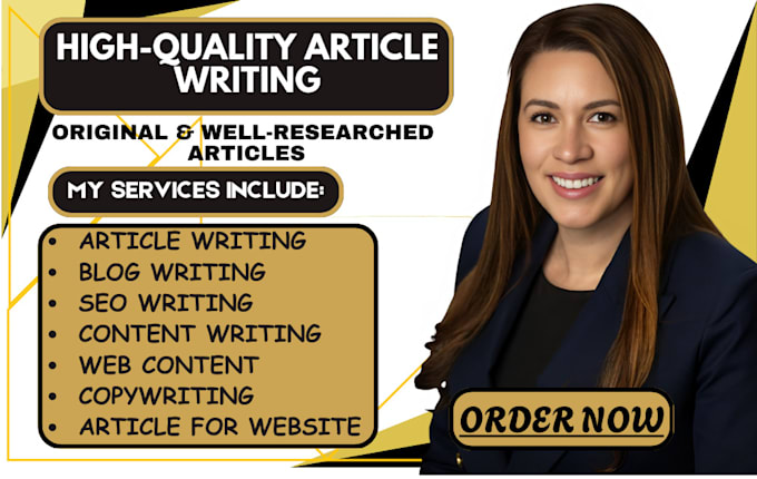 Gig Preview - Write engaging articles on any topic with professional quality