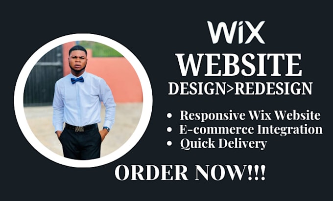 Gig Preview - Build wix website development, design wix website, redesign wix ecommerce SEO