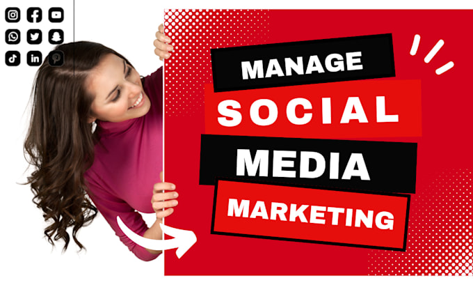 Gig Preview - Be your monthly social media manager content creator linkdin manager fb ads