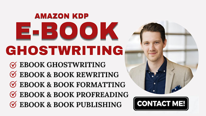 Gig Preview - Be your amazon KDP ghost writer, book writing, formatting, and book publishing