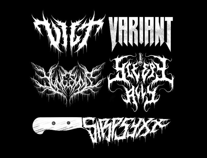 Gig Preview - Draw amazing death metal and grind core logo design