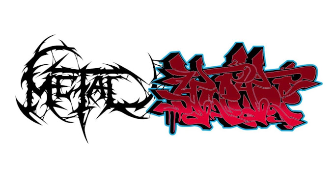 Gig Preview - Draw elegant graffiti metal or hardcore logo design