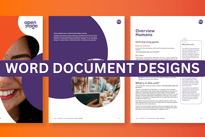 Gig Preview - Do word document design document formatting pdf design, ebook design word design