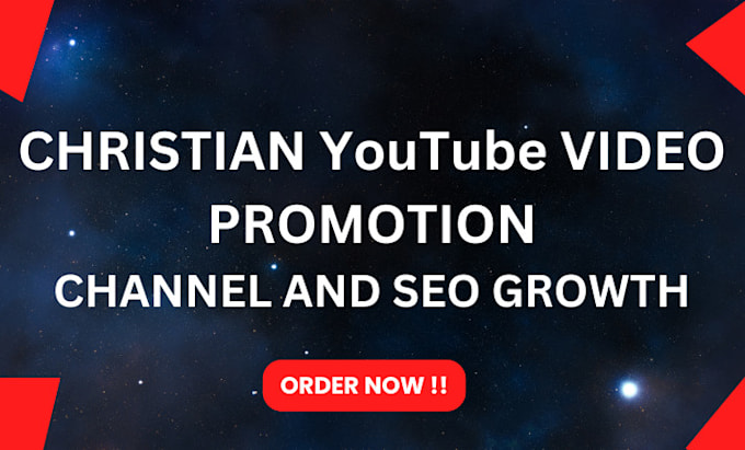 Bestseller - do professional christian youtube video promotion  channel SEO growth