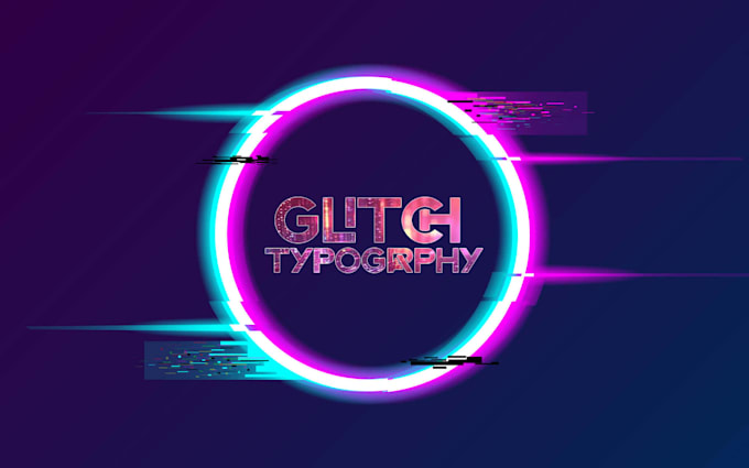 Gig Preview - Create glitch typography videos for you