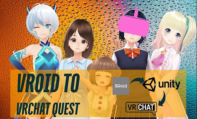 Gig Preview - Do 3d anime model, custom vrchat avatar for vrc, vtubing, PC or quest