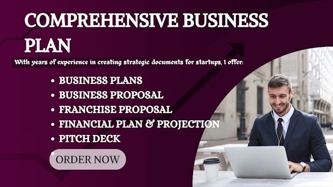 Gig Preview - Write investors business plan, franchise proposal, financial plan for startups