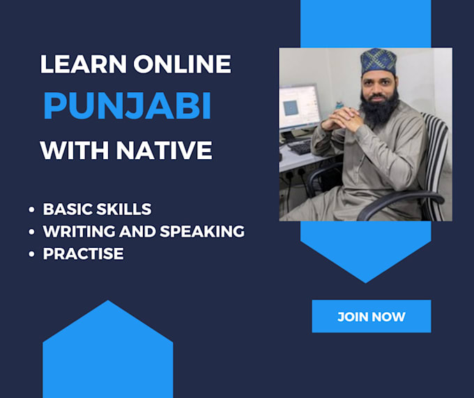 Gig Preview - Teach punjabi language and provide translation services