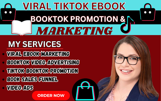 Gig Preview - Viral booktok tiktok promotion book marketing viral book tiktok amazon book