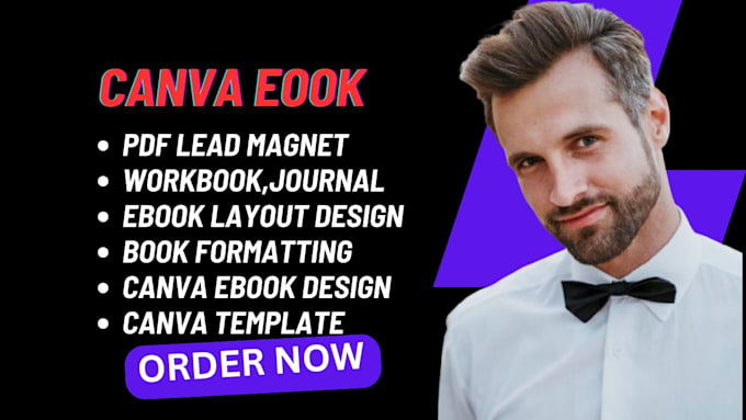 Gig Preview - Design your canva ebook, lead magnet, workbook, freebie, worksheet, canva ebook